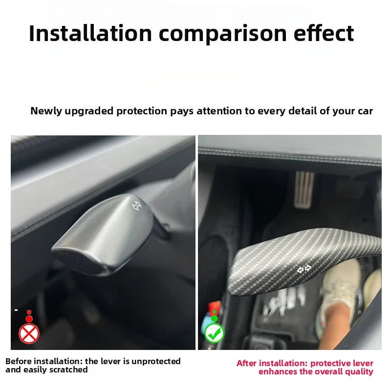 [Aisen] for Tesla Model Y Juniper Model 3 Highland Shift Rod Cover Interior Trim ABS Protective Patch  Style Console Accessory