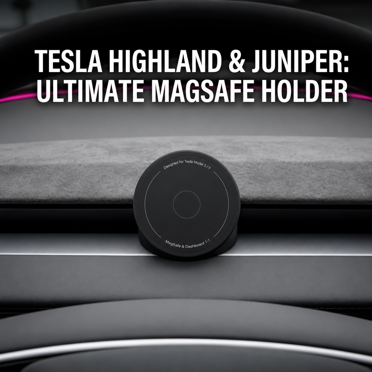 [Aisen] Magnetic Phone Holder for Tesla Model Y Juniper & Model 3 Highland Dashboard Air Vent Mount