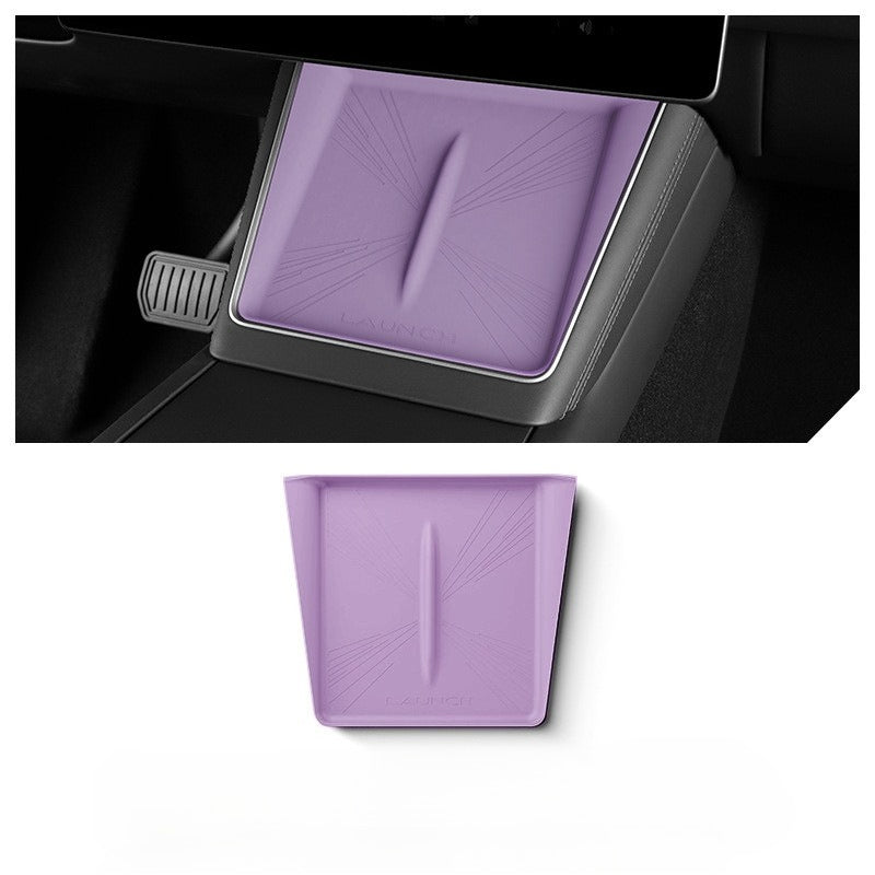 [Aisen] Center Console Wireless Charging Pad Silicone Cover Anti-Slip Dual Wireless Charger Mat for Tesla Model 3 Highland & Model Y Juniper