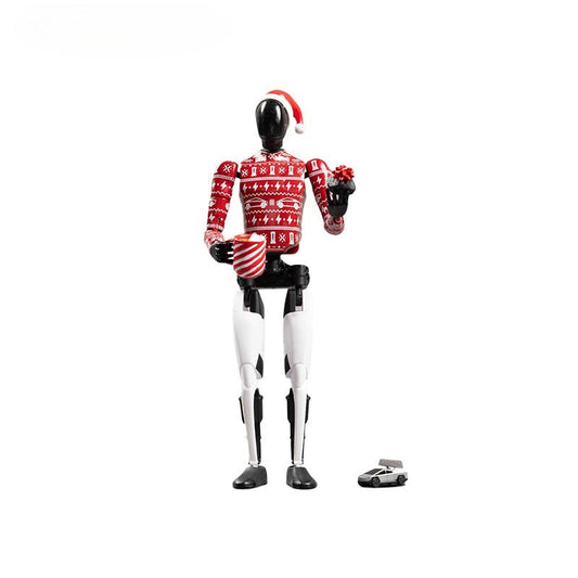 [Aisen] Optimus Robot Action Figure Miniature Bot Statue Ornaments for Tesla Car Dashboard Desktop
