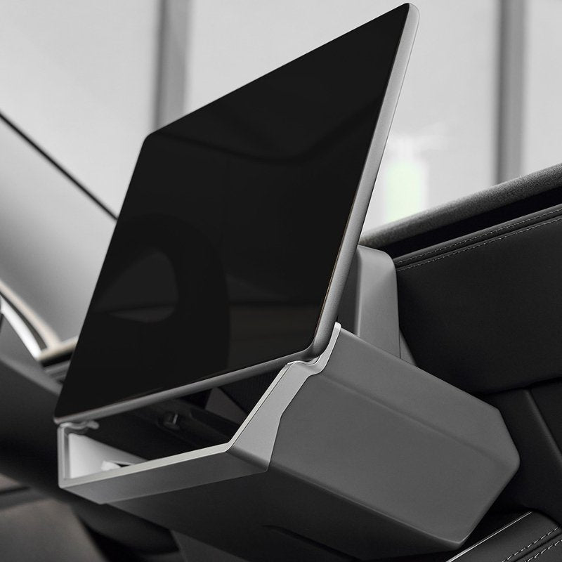 [Aisen] Center Console Screen Storage Box for Tesla Model Y Juniper & Model 3 Highland 2024-2026 Magnetic Cyber Style Organizer