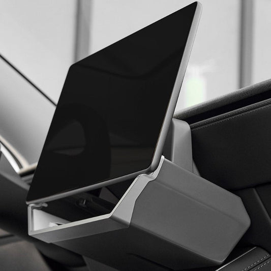 [Aisen] Center Console Screen Storage Box for Tesla Model Y Juniper & Model 3 Highland 2024-2026 Magnetic Cyber Style Organizer