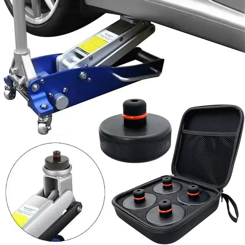 [Aisen] Jack Pad Adapter Chassis Lift Point Protection for Tesla Model 3 Y S X All Models (Heavy-Duty Silicone Rubber, 4-Pack with Storage Case)