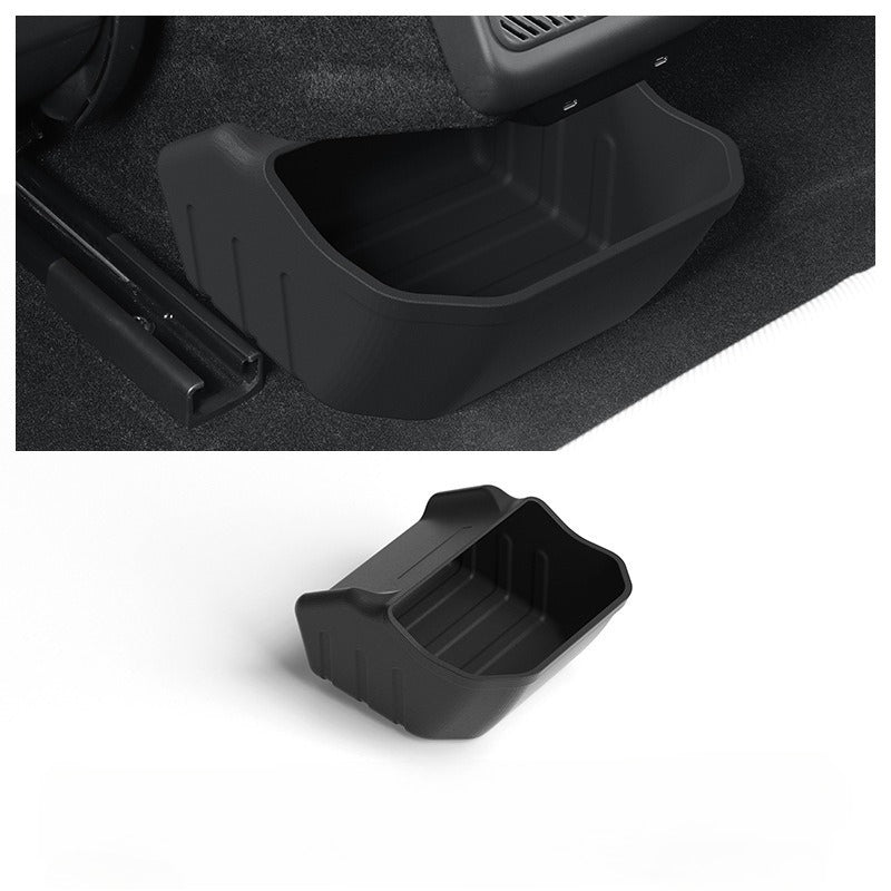 [Aisen] Rear Console Storage Box & Trash Bin Organizer Under-Vent Seatback Garbage Caddy for Tesla Model 3 Highland 2024+( 1-Piece Set)