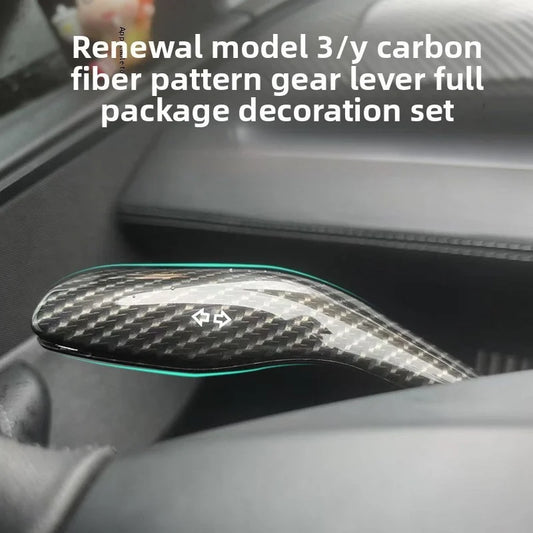 [Aisen] for Tesla Model Y Juniper Model 3 Highland Shift Rod Cover Interior Trim ABS Protective Patch  Style Console Accessory
