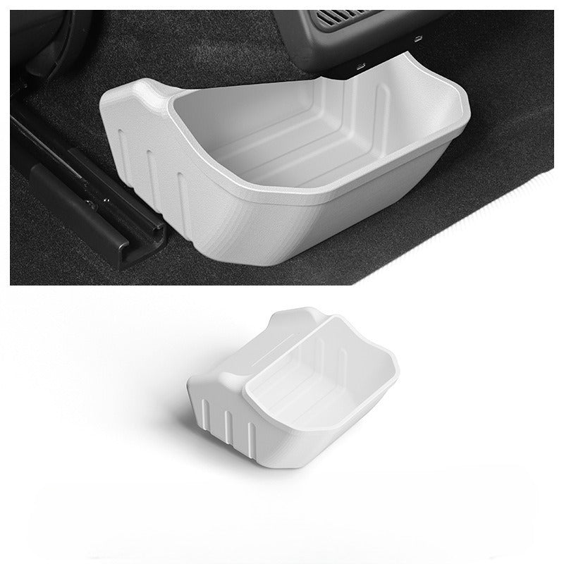 [Aisen] Rear Console Storage Box & Trash Bin Organizer Under-Vent Seatback Garbage Caddy for Tesla Model 3 Highland 2024+( 1-Piece Set)