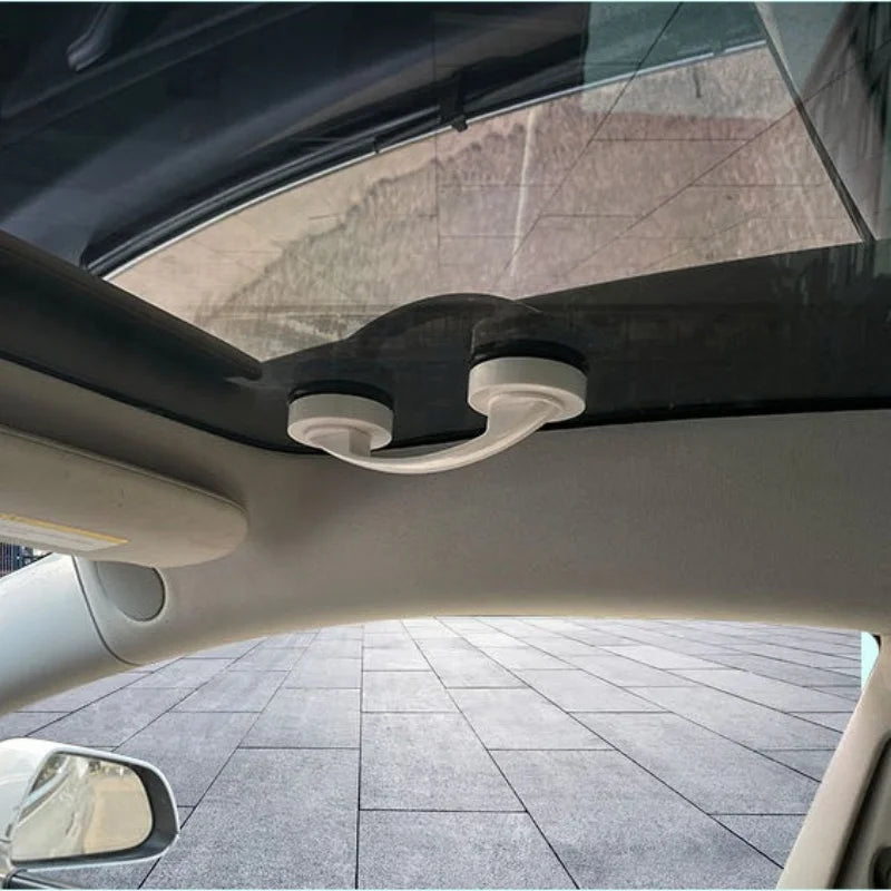 [Aisen] for Tesla Model 3 Model Y Model S Model X Roof Handle Suction Cup Grab Handle No-Drill Installation ABS Silicone Interior Assist Grip Accessory