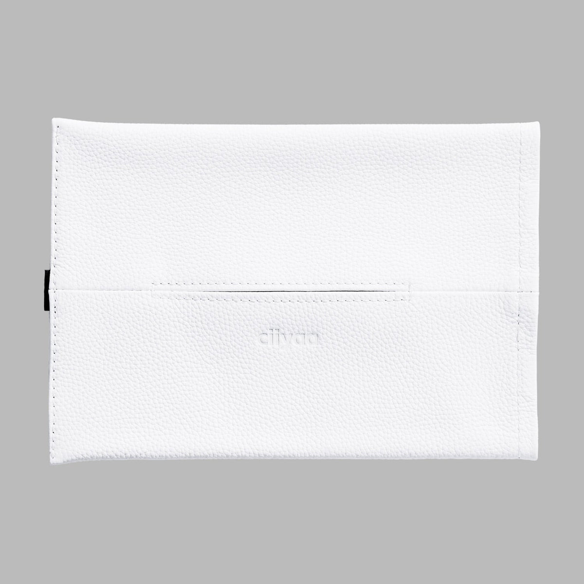 Lychee Cowhide Flat Tissue Holder for Tesla Model 3 / Y