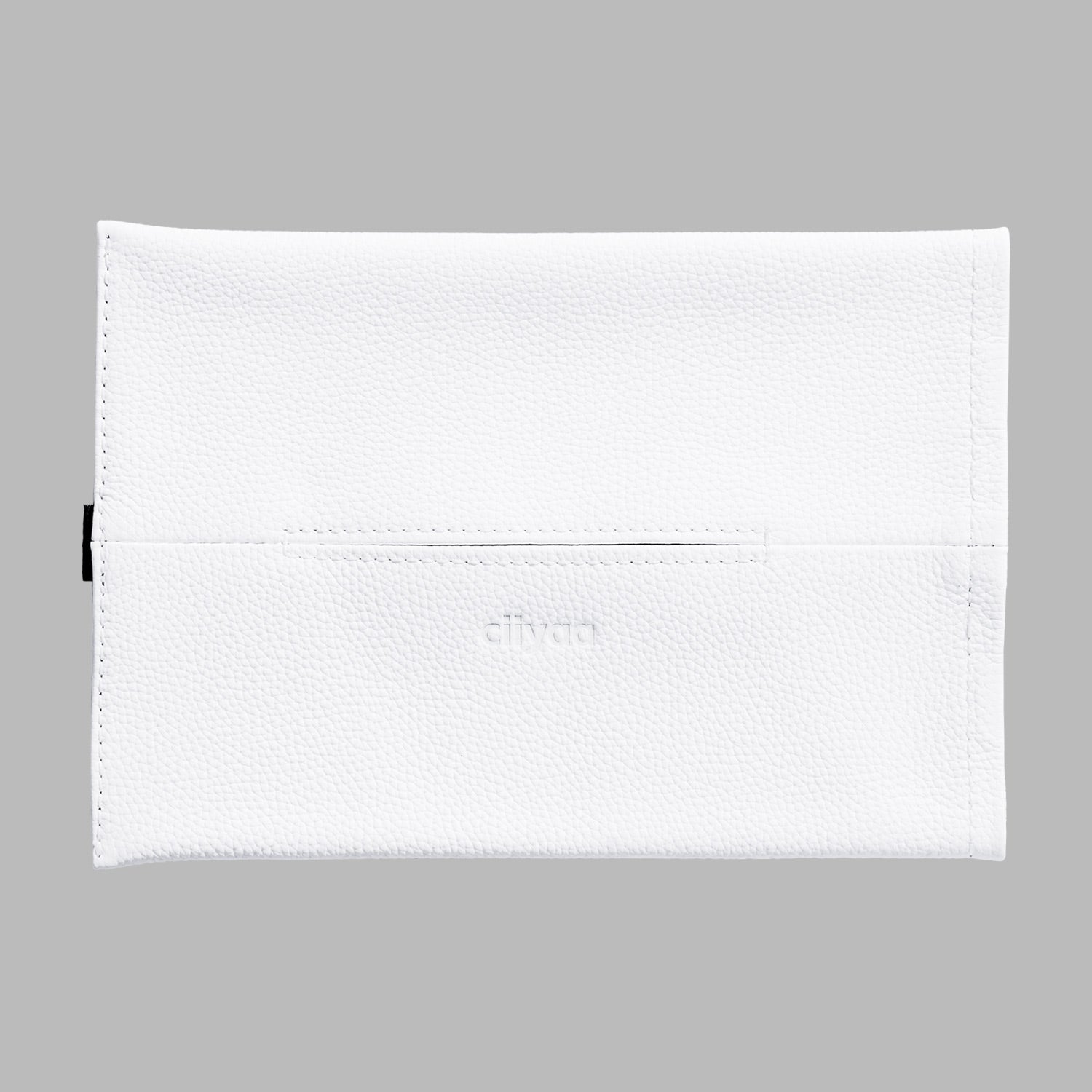 Lychee Cowhide Flat Tissue Holder for Tesla Model 3 / Y
