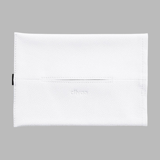 Lychee Cowhide Flat Tissue Holder for Tesla Model 3 / Y
