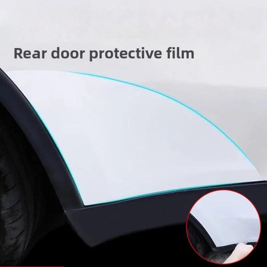 [Aisen] Rear Door Paint Protection Film PPF Anti-Scuff Splash Guard for Tesla Model Y Juniper YL  (Self-Healing Clear TPU, Left & Right 2-Piece Kit)