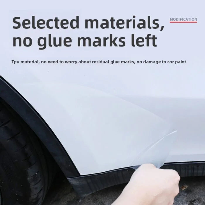 [Aisen] Rear Door Paint Protection Film PPF Anti-Scuff Splash Guard for Tesla Model Y Juniper YL  (Self-Healing Clear TPU, Left & Right 2-Piece Kit)