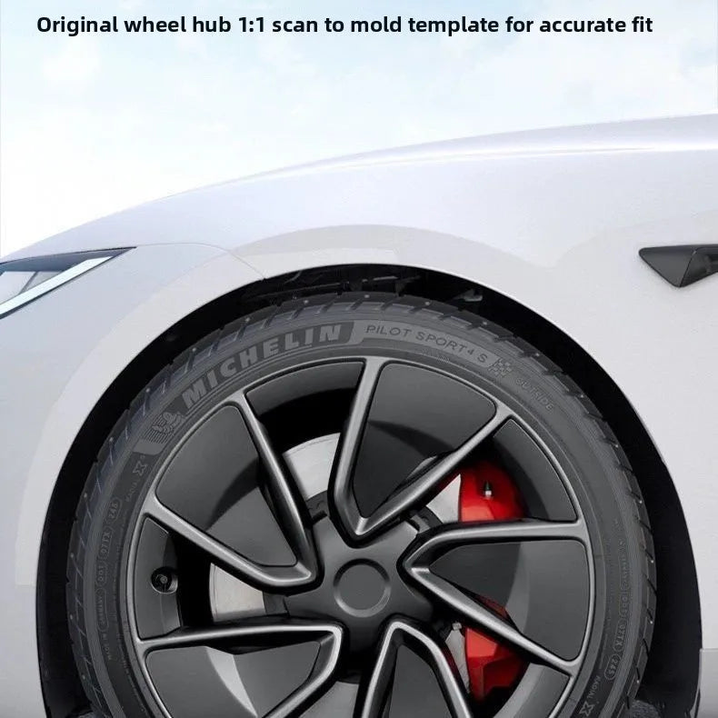 [Aisen] 20" Wheel Center Caps for Tesla Model 3 Highland Performance (Premium Weatherproof ABS, 1-Pack Hubcap Covers)