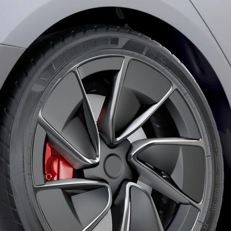 [Aisen] 20" Wheel Center Caps for Tesla Model 3 Highland Performance (Premium Weatherproof ABS, 1-Pack Hubcap Covers)
