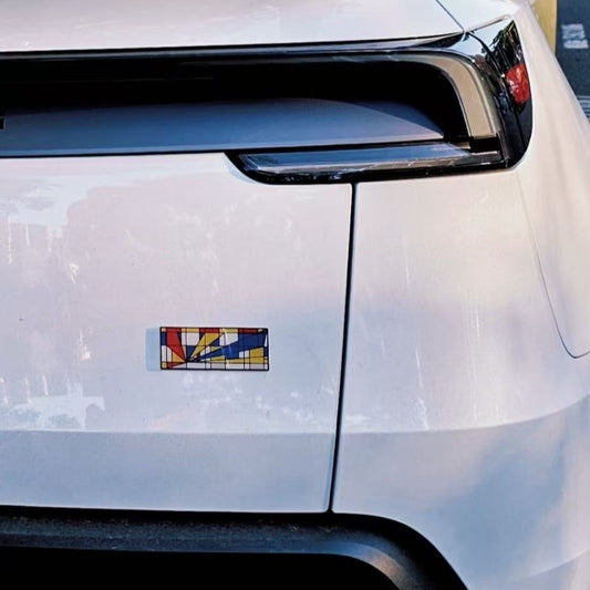 [Aisen] Rear Trunk Badge Logo Emblem for Tesla Model 3 Model Y Car Tailgate Modification
