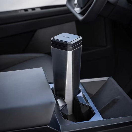 [Aisen] CyberVessel Insulated Travel Mug Thermal Tumbler for Tesla Model Y 3 X S Cybertruck Universal Fit (Double-Wall 304 Stainless Steel 1-Pack)