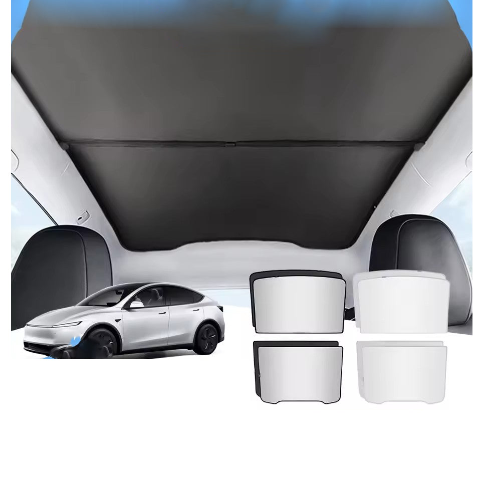 Model Y Juniper sunshade interior view