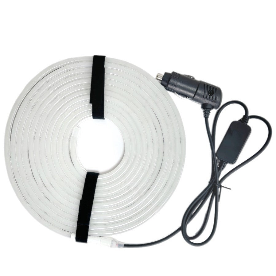 [Aisen] trunk LED strip cargo area atmosphere lighting, used for Tesla Y 2021+ (flexible silicone and efficient LED matrix, 1 warm white).