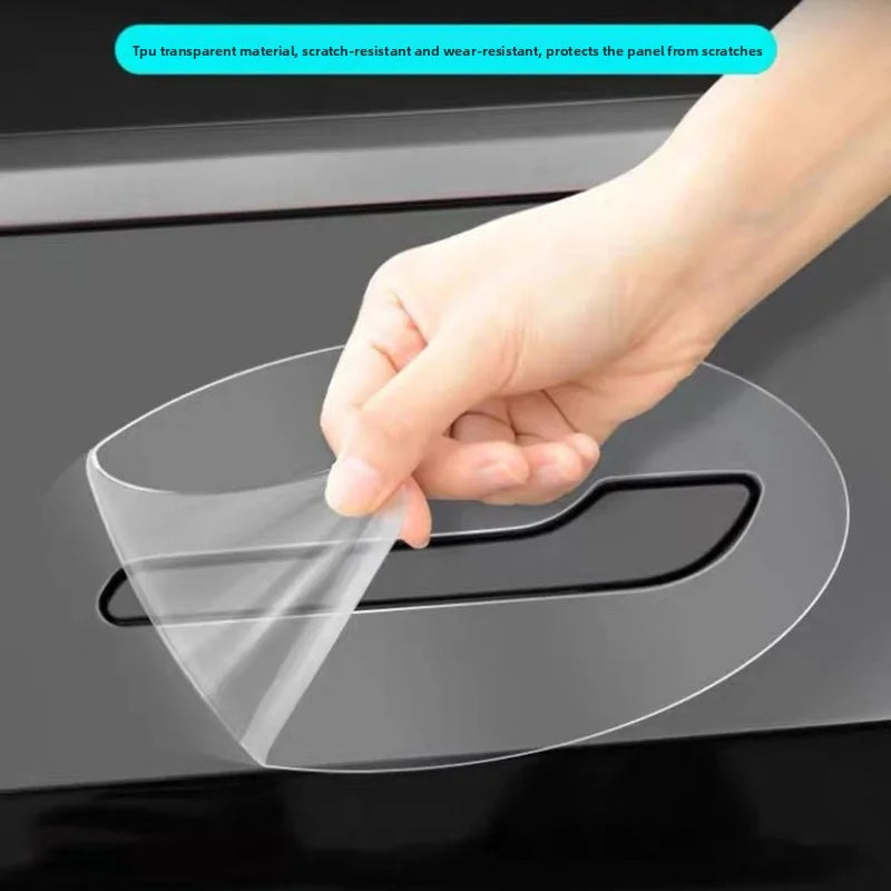[Aisen] for Tesla Model Y 2021-2026 Door Handle Bowl Protective Film Scratch Resistant TPU Paint Protection Sticker Exterior Anti-Scratch Accessory