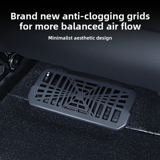 [Aisen] Under Seat Air Vent Cover Mesh Outlet Protector for Tesla Model 3 Highland (Premium High-Density Mesh Polymer, Anti-Clogging 2-Piece Set)