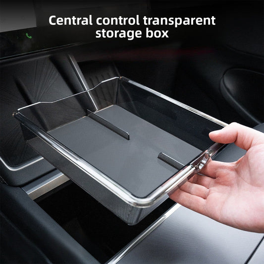 [Aisen] central control room divider lower console armrest pocket diverter for Tesla Model 3 highland Model Y juniper embedded sliding fit 2pcs
