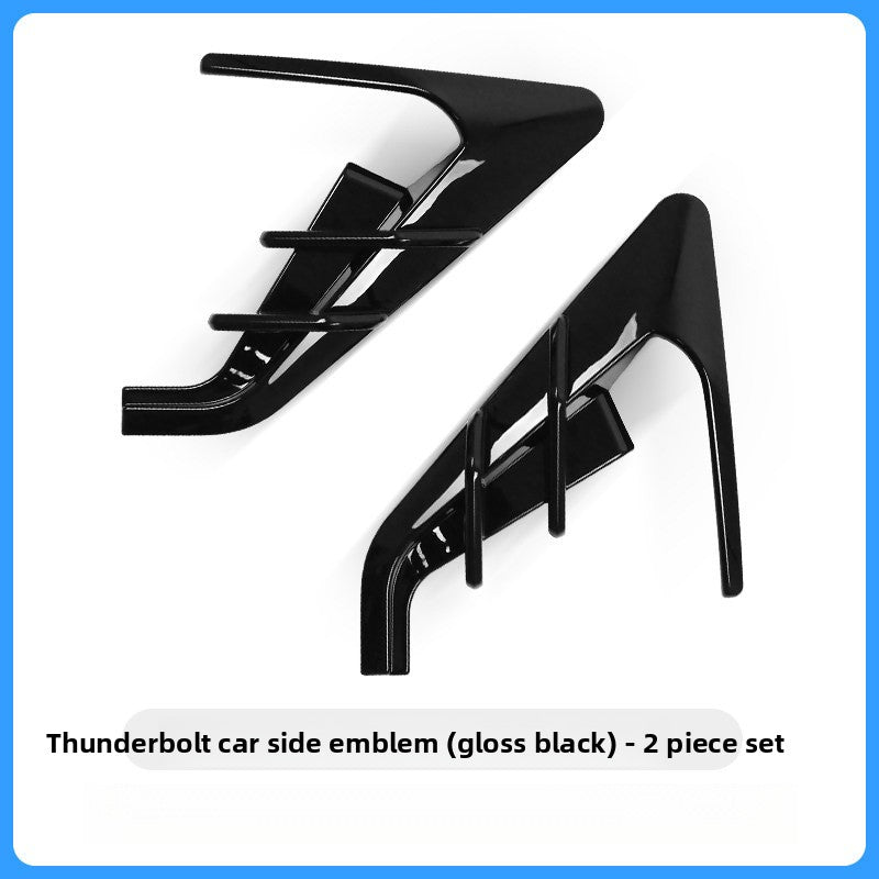 [Aisen] Fender Side Camera Cover Cap Turn Signal Indicator Trim for Tesla Model Y Model 3 2021-2024 (Premium High-Impact ABS, Matte Black 2-Piece Set)