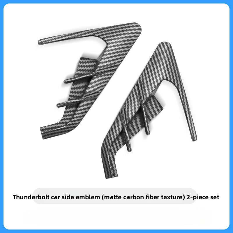[Aisen] Fender Side Camera Cover Cap Turn Signal Indicator Trim for Tesla Model Y Model 3 2021-2024 (Premium High-Impact ABS, Matte Black 2-Piece Set)