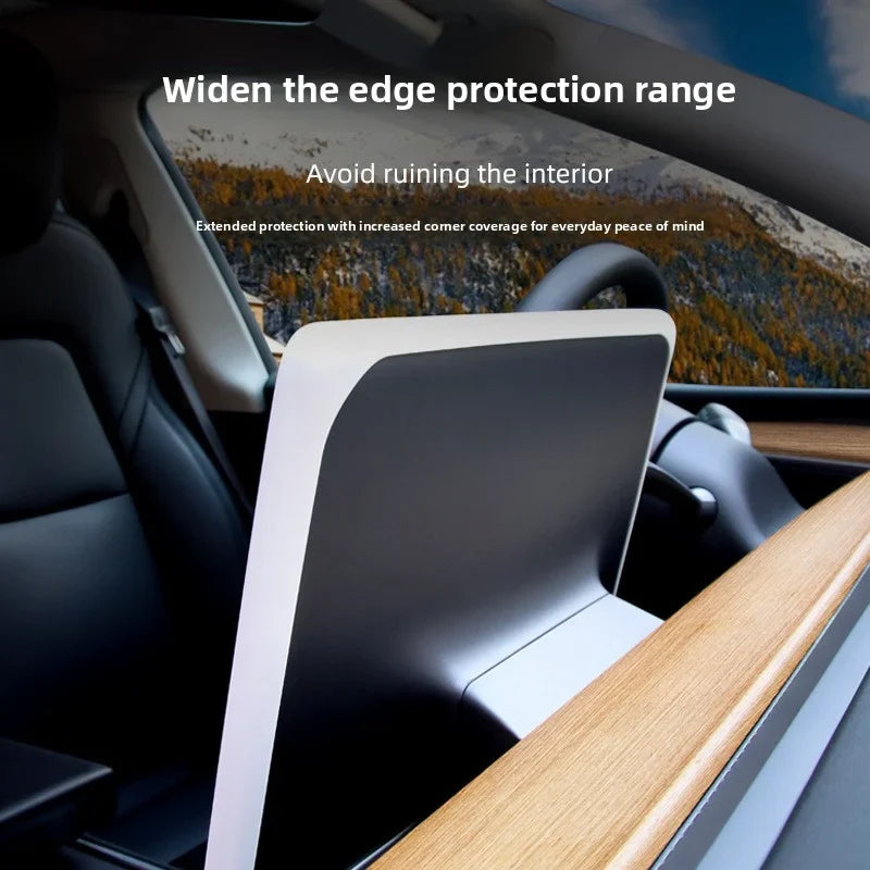 [Aisen] Silicone Navigation Screen Protector Frame for Tesla Model Y Juniper & Model 3 Highland (Premium Flexible Silicone)