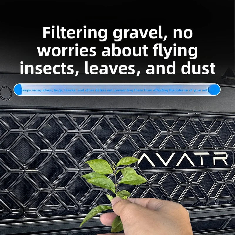 [Aisen] for Tesla Model Y Juniper Front Bumper Insect Net Medium Mesh Water Tank Radiator Protective Net ABS Car Protection Accessory