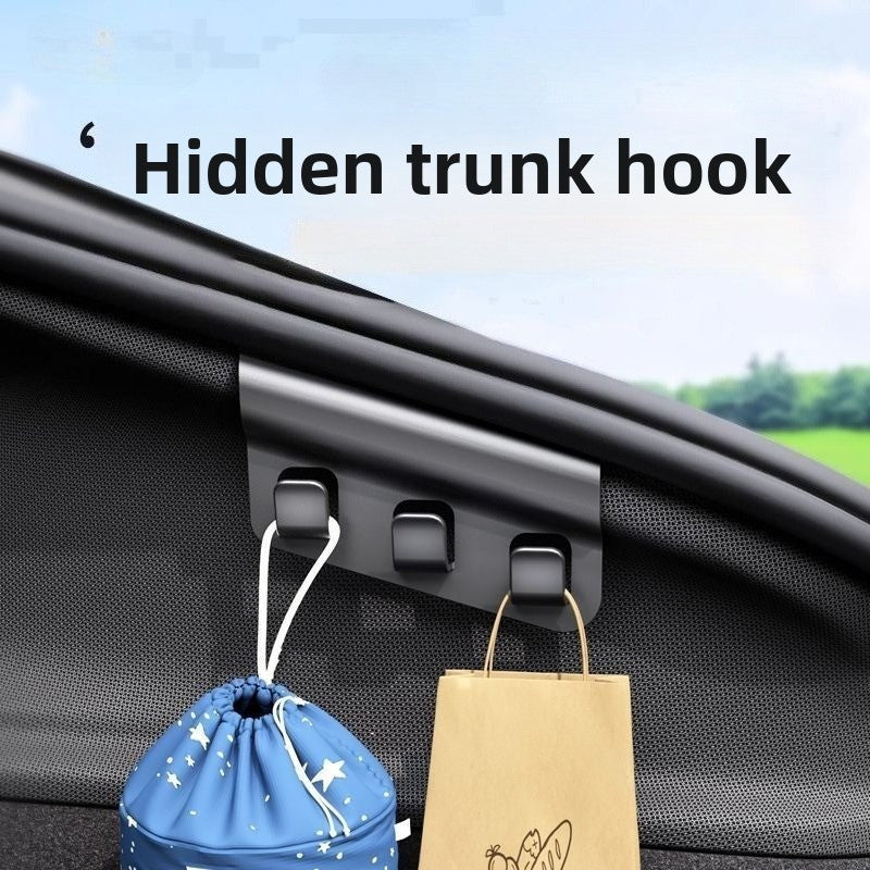 [Aisen] Heavy-Duty Rear Trunk Hanger Hook for Tesla Model Y 2021-2026 (Premium Anti-Scratch ABS, 1-Pack Cargo Holders)