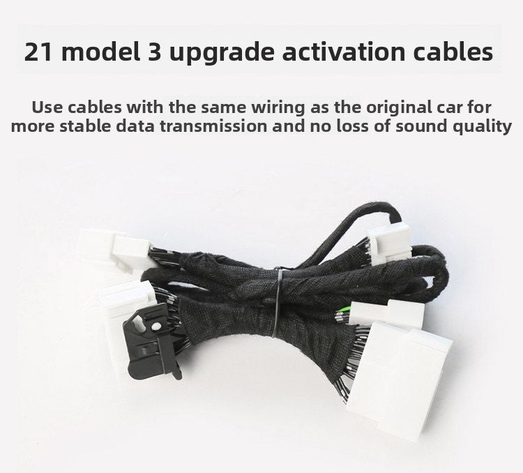 [Aisen] DIY Audio Speaker Activation Harness for Tesla Model 3 2021-2022 (Premium OFC Copper, Plug & Play Sound Upgrade)