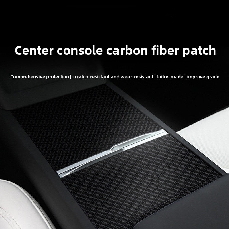 [Aisen] Center Console Wrap Cover Central Control Panel Trim for Tesla Model Y Juniper Model 3 Highland ( Anti-Scratch 1-Pack)