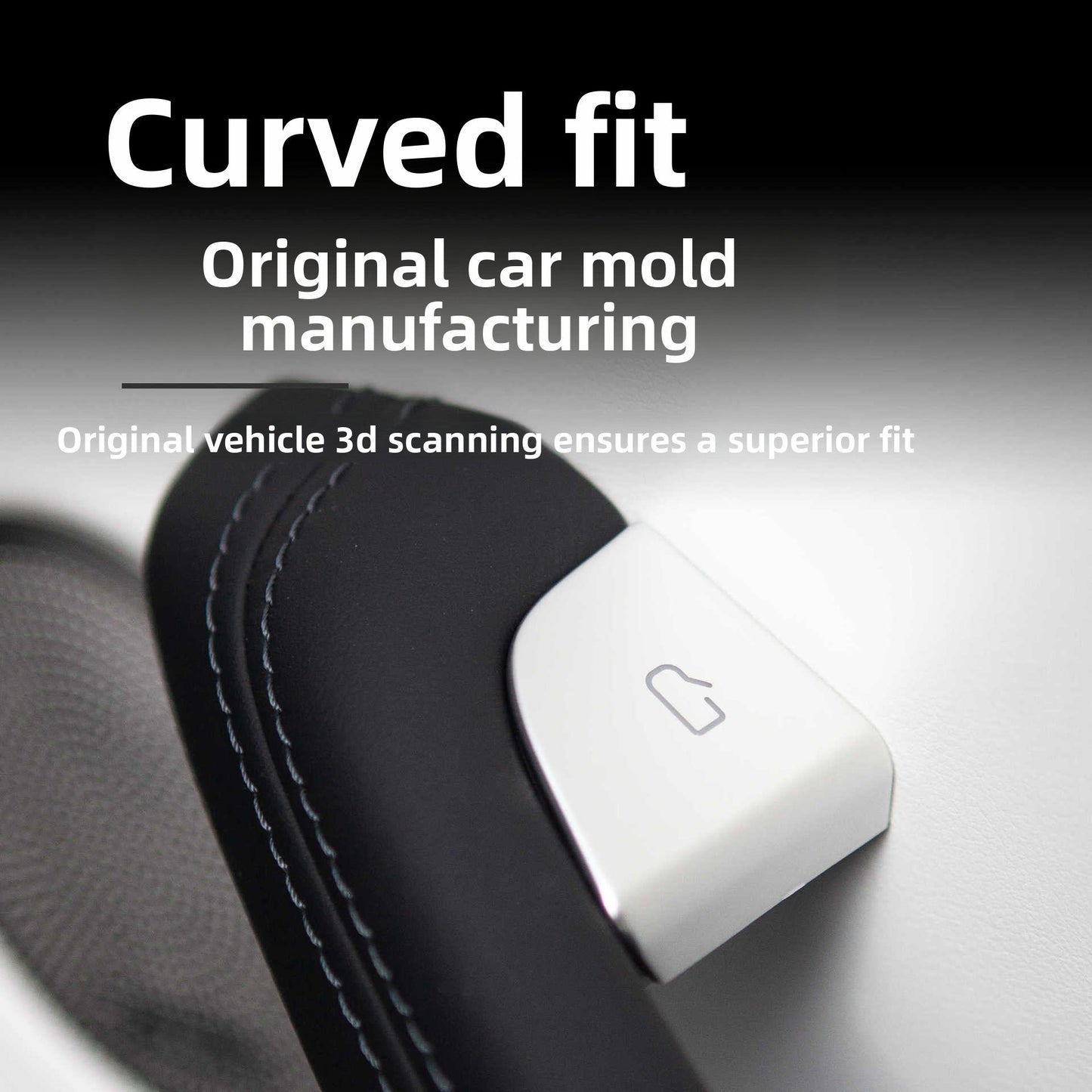 [Aisen] Interior Door Release Button Covers for Tesla Model 3 Highland & Model Y Juniper (Premium Anti-Scratch Button Trim Overlay 4PCS Set)