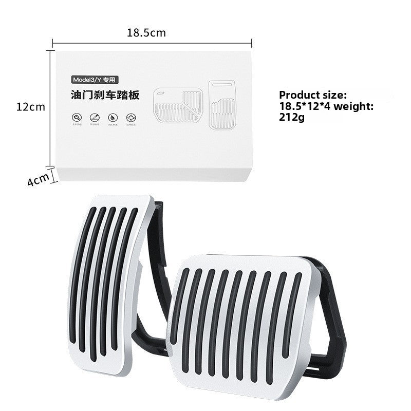 [Aisen] is suitable for Tesla Model Y Juniper 2025+ and Model 3 Highland 2024+ accelerator brake pedal sleeve (non-slip, 2-piece)