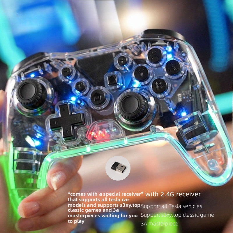 [Aisen] Wireless Bluetooth Gaming Controller Arcade Gamepad Joystick for Tesla Model Y 3 X S All Platforms
