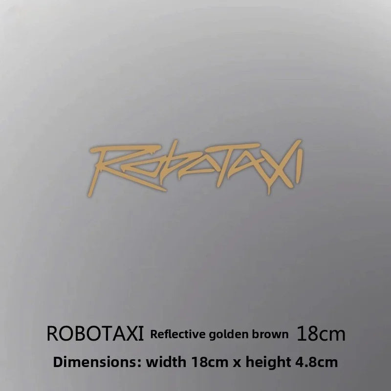 [Aisen] Triangular Window Decal Cover Body Exterior Trim Sticker for Tesla Robotaxi Cybercab