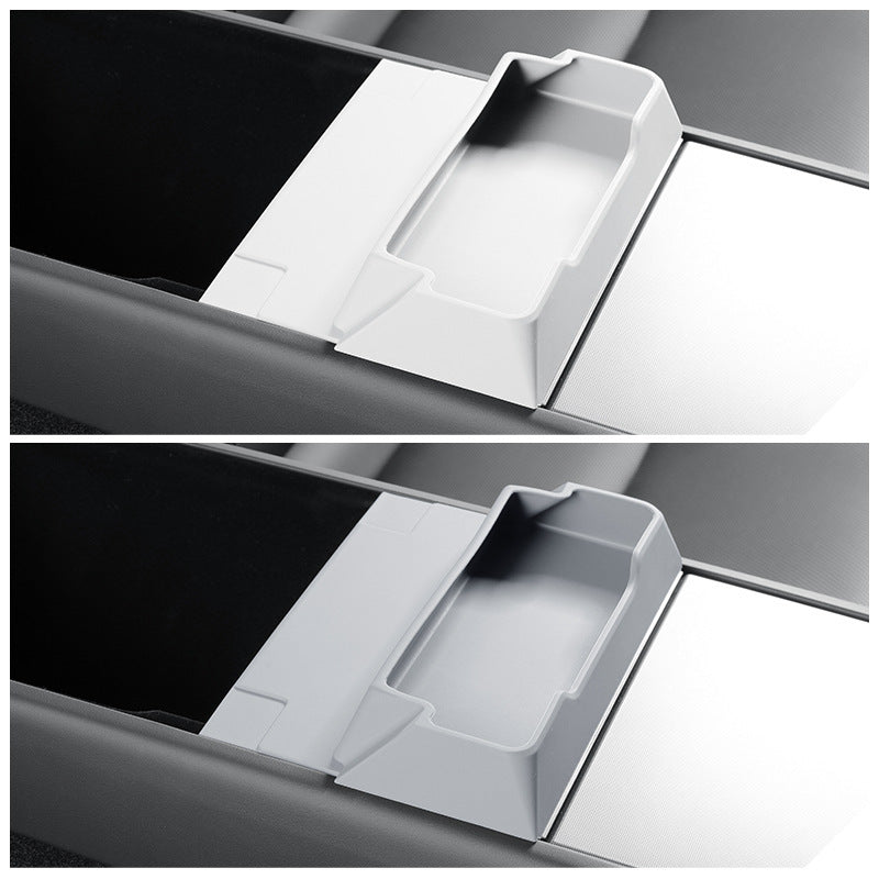 [Aisen] Silicone Glasses Holder Tray for Tesla Model 3 Highland & Model Y Juniper YL (Premium Anti-Rattle Console Organizer 1PC)