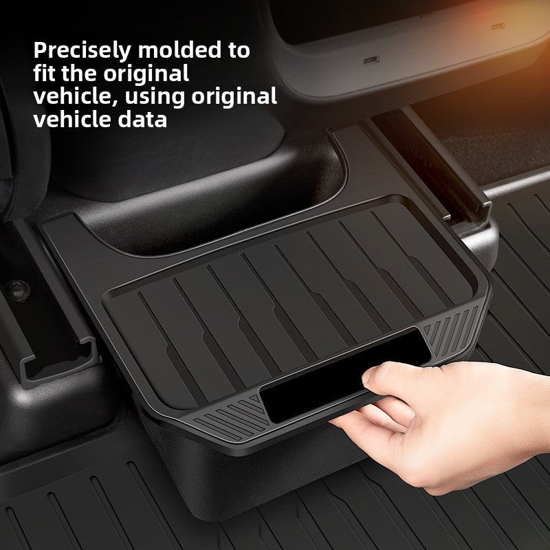 [Aisen] Silicone Under Seat Storage Box & Trash Bin for Tesla Model Y 2021-2024 (Premium Silicone, 1-Pack)