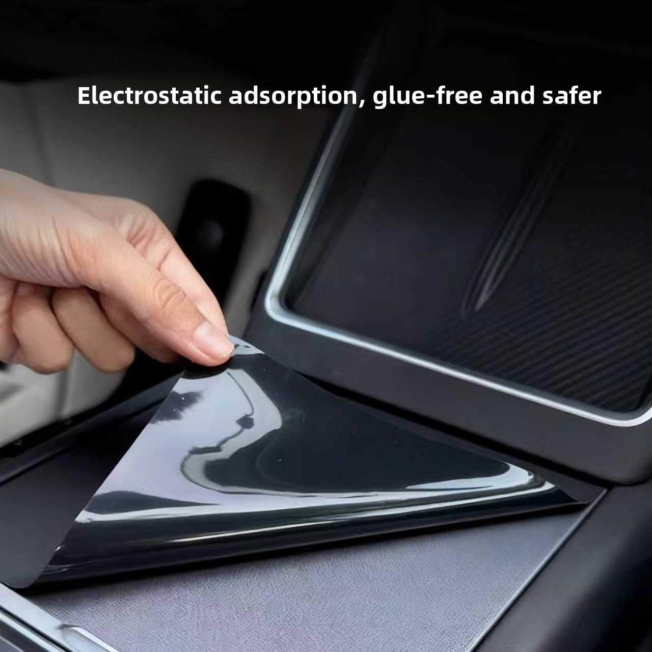 [Aisen] Center Console Static-Cling Anti-Slip Silicone Pad Cover Anti-Scratch Control Panel Protective Mat for Tesla Model 3 Highland & Model Y Juniper