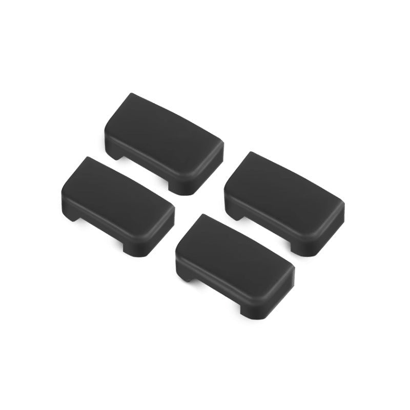 [Aisen] Seat Slide Rail Anti-Kick Protector Track Edge Guard Plug for Tesla Model Y Juniper Model 3 Highland (Premium Flexible TPE Matrix, Matte Black 4PCS)