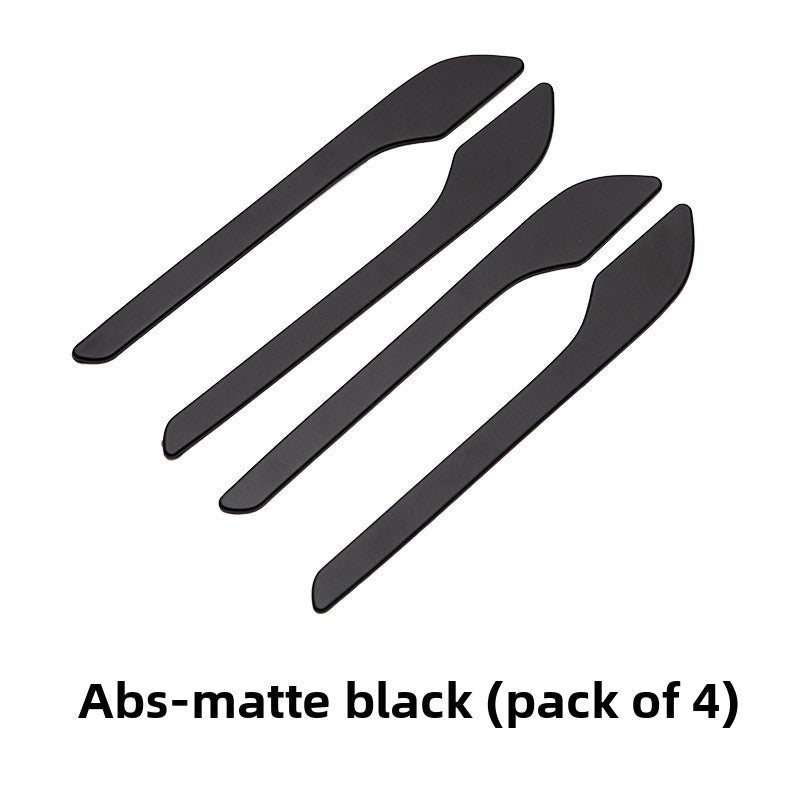 [Aisen] Exterior Door Handle Wrap Cover Stickers Anti-Scratch Protector Film for Tesla Model Y Model 3 (Premium 3D ABS Full Set 4-Pack)