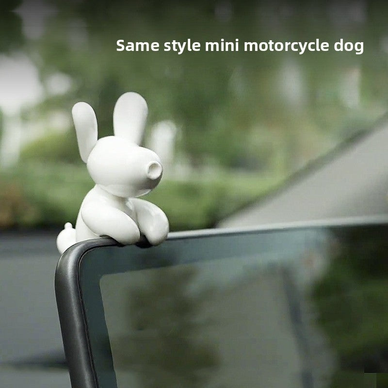 [Aisen] Center Console Screen Mascot Ornament Dashboard Display Toy Figurine for Tesla Model Y  Model 3