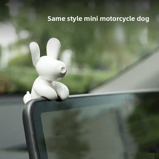 [Aisen] Center Console Screen Mascot Ornament Dashboard Display Toy Figurine for Tesla Model Y  Model 3