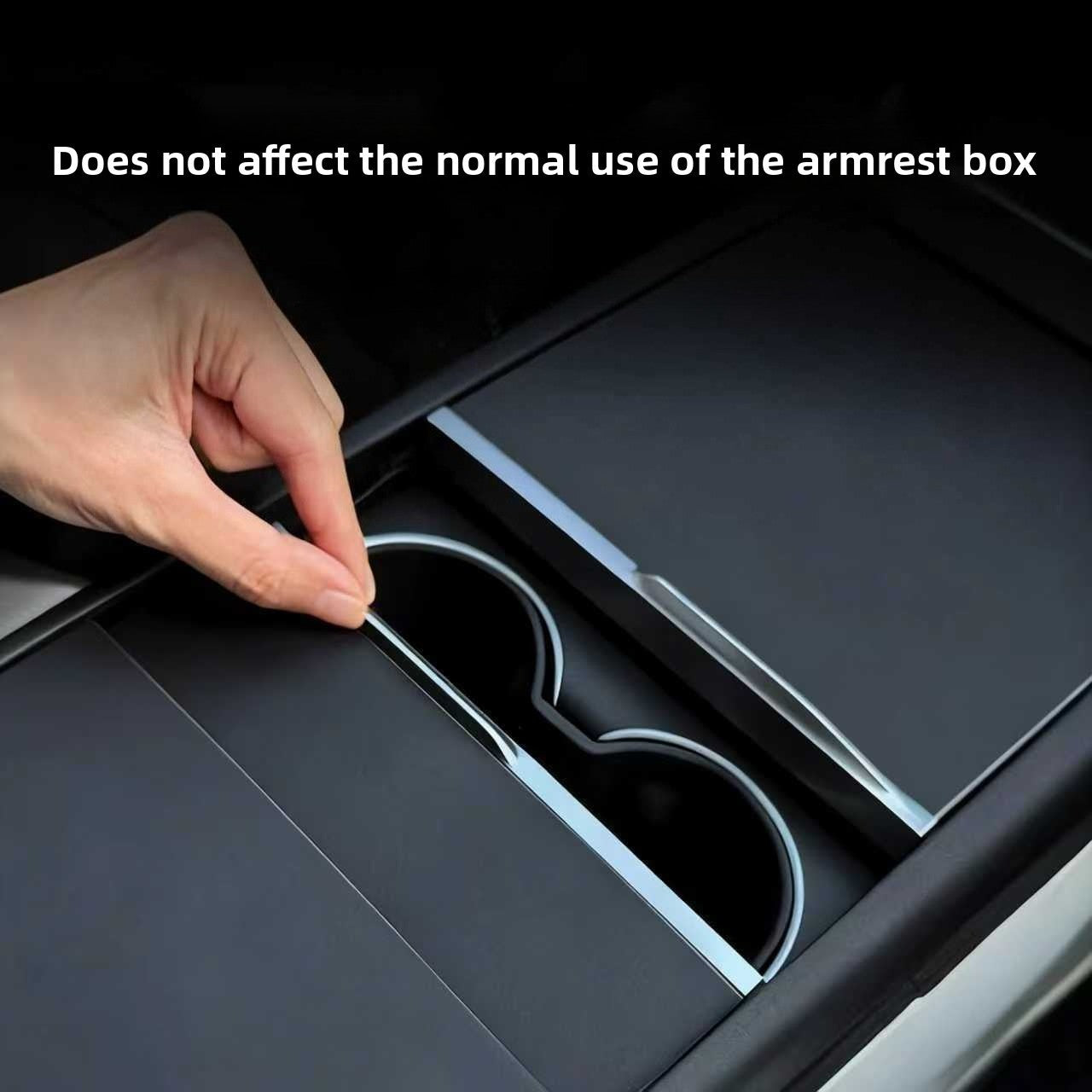 [Aisen] Center Console Static-Cling Anti-Slip Silicone Pad Cover Anti-Scratch Control Panel Protective Mat for Tesla Model 3 Highland & Model Y Juniper