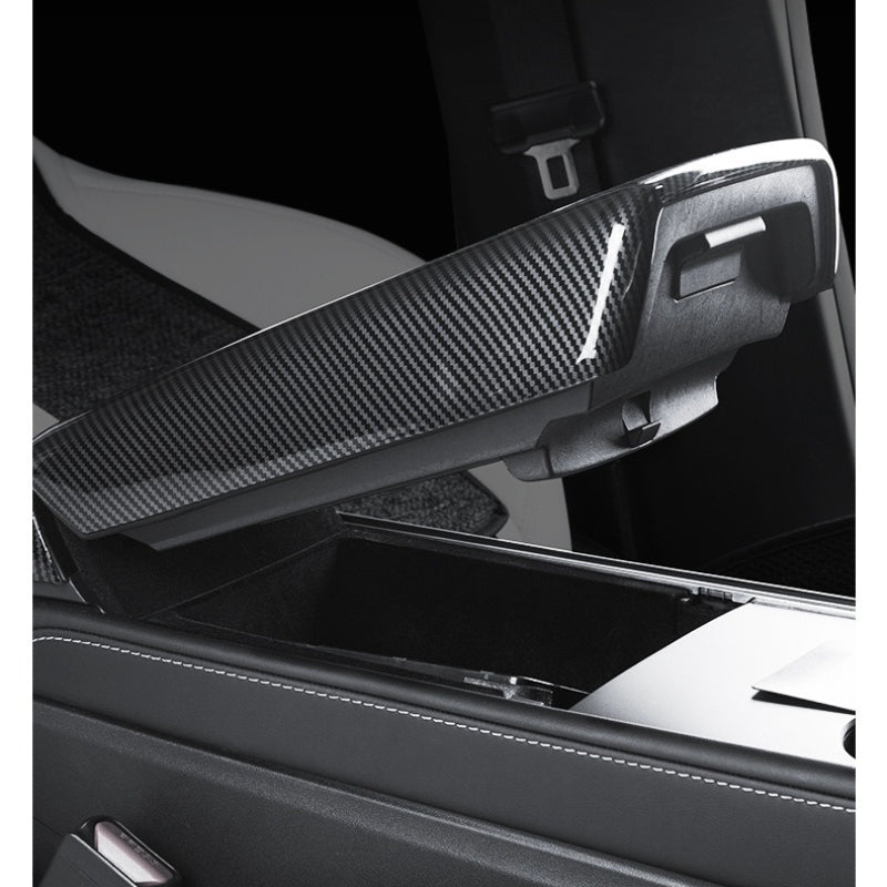 [Aisen] Center Console Armrest Box Lid Cover Protector Trim for Tesla Model 3 Highland Model Y Juniper 2024–2026+ (Premium Anti-Scratch ABS, 1-Piece Shell)