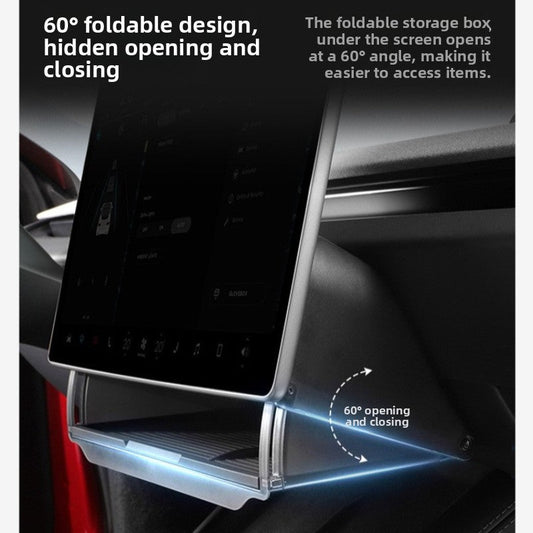 [Aisen] Under-Screen Storage Box Center Console Lower Organizer Tray for Tesla Model 3  Model Y 2021-2023