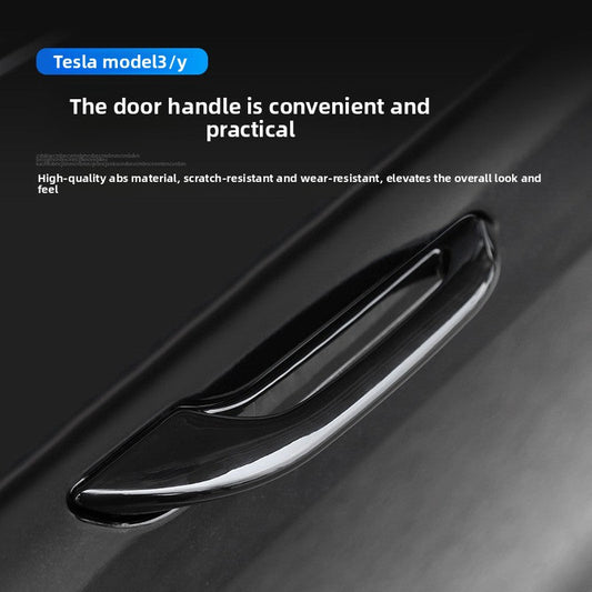 [Aisen] Exterior Door Handle Assist Puller Anti-Freeze Cold-Weather Opener for Tesla Model 3 Model Y 2021-2026 (Premium Weatherproof Sub-Zero High-Impact Polymer, 4-Pack Complete Door Set)