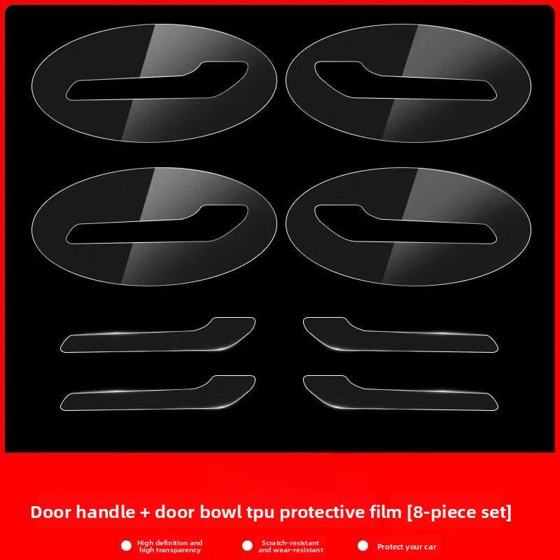 [Aisen] for Tesla Model Y 2021-2026 Door Handle Bowl Protective Film Scratch Resistant TPU Paint Protection Sticker Exterior Anti-Scratch Accessory