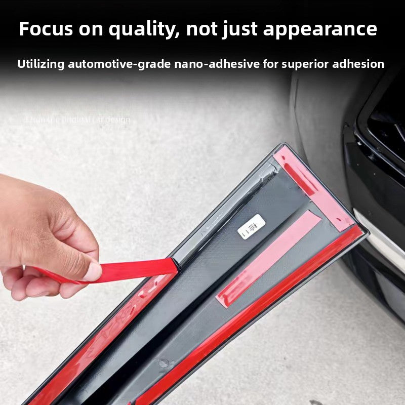 [Aisen] Front Bumper Protector Lip Corner Guard Anti-Scratch Bumper Winglet Spoiler for Tesla Model 3 Highland Model Y Juniper （Premium Luxury High-Toughness Automotive ABS 2-Piece Set）