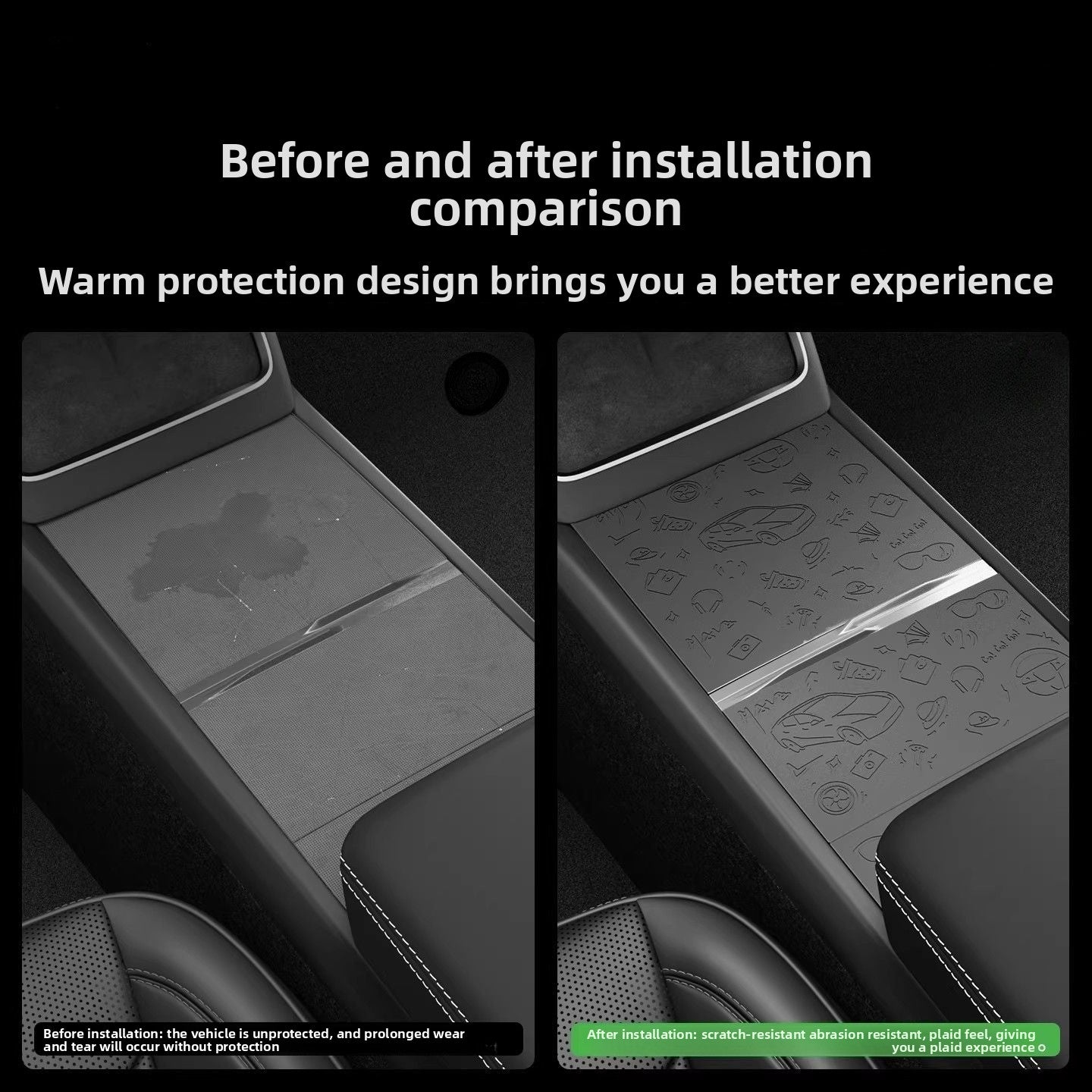 [Aisen] Center Console Wireless Charger Silicone Mat Cover Anti-Slip Charging Pad Dust Protector for Tesla Model Y Juniper Model 3 Highland (Premium Eco-Friendly Liquid Silicone, Electrostatic Matte Black 1PCS)
